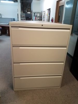 Pre Owned Teknion 4 Drawer Lateral File Cabinet Boss Office Products